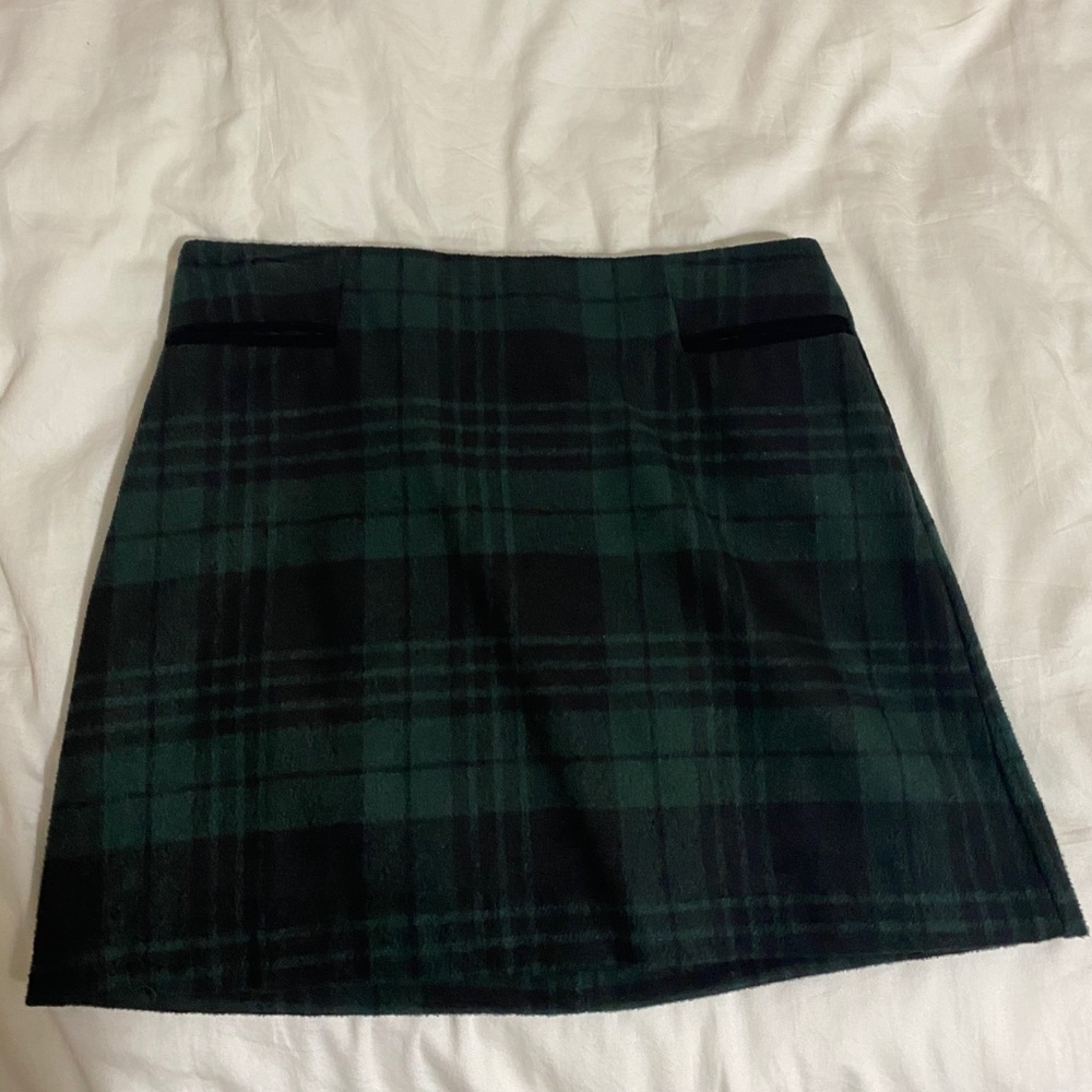 Plaid mini skirt